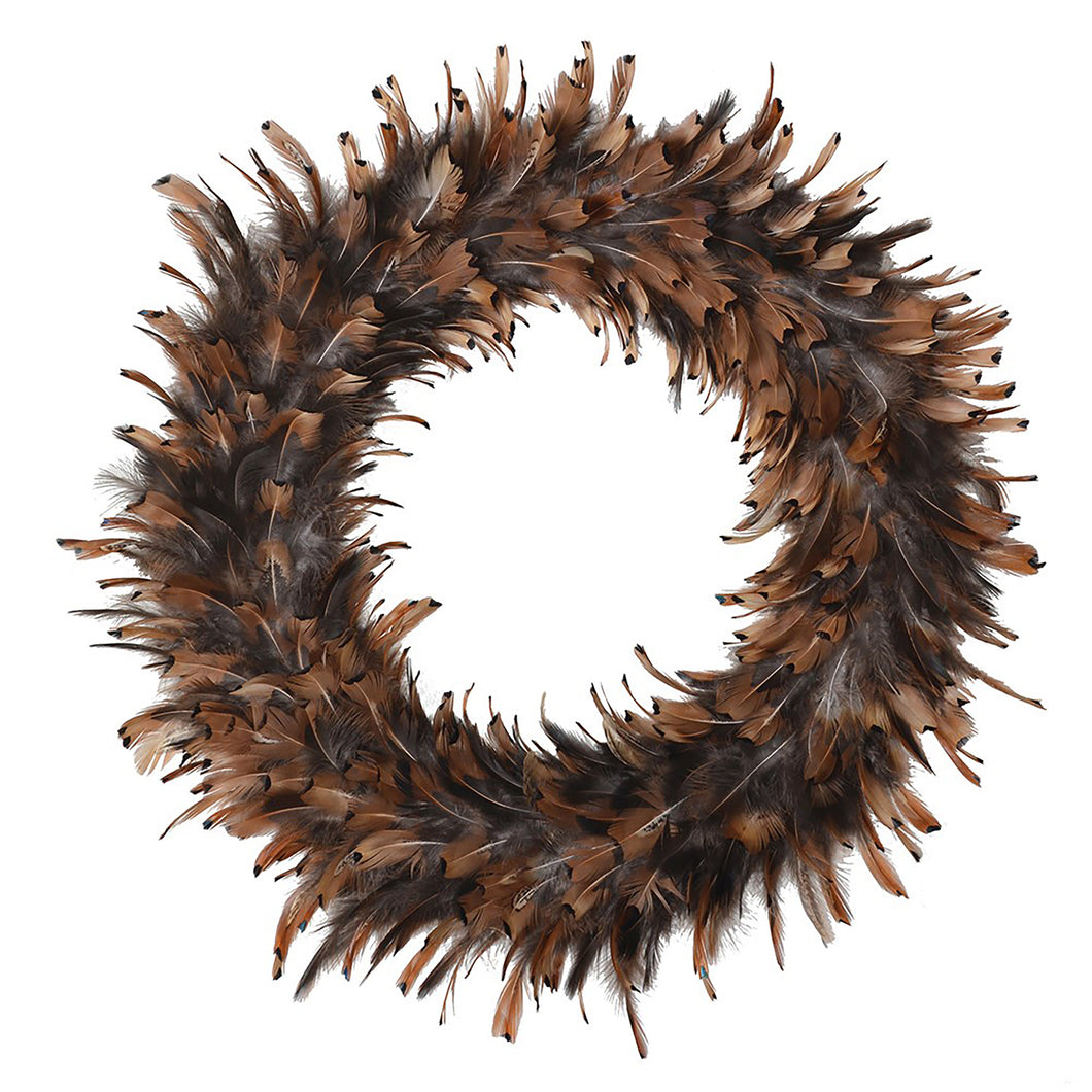 Natural Feather Wreath